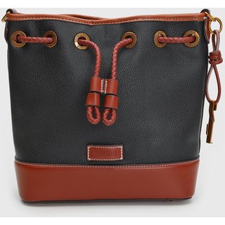 Bolsa Feminina Santa Lolla Bucket Média Preta
