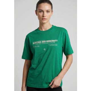 Camiseta Feminina Calvin Klein Jeans Local Heritage Verde