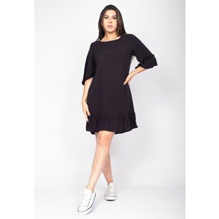 Vestido Amazonia Vital Curto Viscose Preto