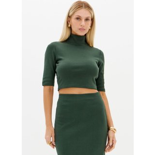 Blusa Cropped Com Gola Alta Lança Perfume