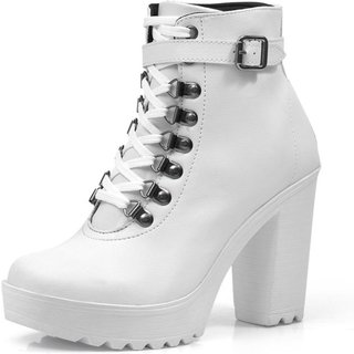 Bota Navit Shoes Tratorada Fivela Branco