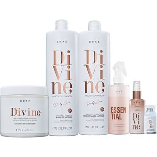 Kit Brae Divine Cabelos Rebeldes (6 Produtos)