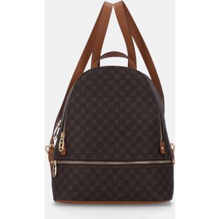 Mochila Monograma Mocca/Amêndoa - 10001018 Luz Da Lua Marrom