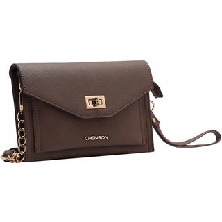 Bolsa Feminina Chenson Original Transversal Marrom 3484933