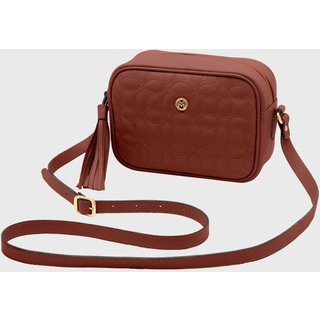 Bolsa Transversal Couro Mariart Gardênia Terracota