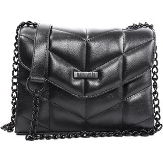 Bolsa Feminina Maria Milão Lateral All-Black Edição Limitada Preta