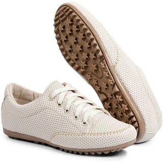 Sapatênis Tênis Feminino Casual Confortável Bege