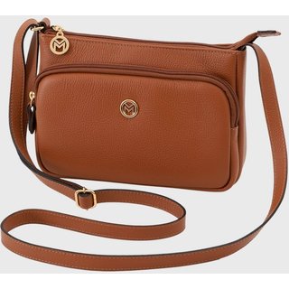 Bolsa Transversal Couro Mariart Rosalina Caramelo