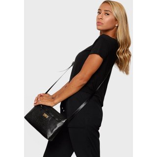 Bolsa Transversal Couro Mariart 2193MRT Preta