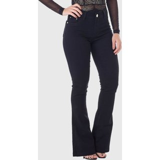 Calça Jeans HNO Jeans Flare Petit Preta