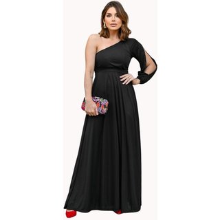 Vestido Longo Festa Ombro Só Madrinha Feminino Juquitiba Brasil preto