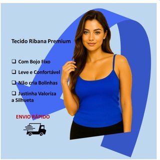 Kit 3 Blusas Regata Feminina Ribana Alcinha Básica, Estilosa e Confortável – Moda Verão