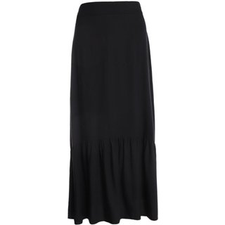 Saia Malha Crepe Midi Feminina PRETO