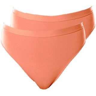 Kit com 2 Calcinhas Alta Pele de Seda Demillus 26826 Bege