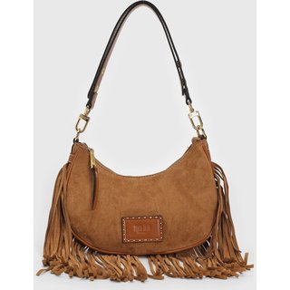Bolsa Média Santa Lolla Franjas Caramelo