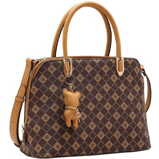 Bolsa Feminina Chenson Monograma Elemento Gráfico 3485386 Café