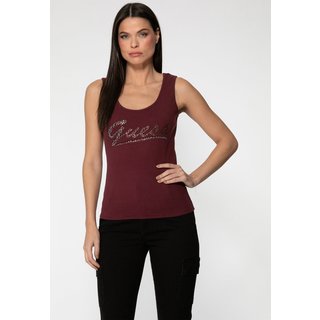 Regata Guess Rib Silk Hot Fix Bordô