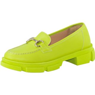Mocassim Tratorado Lumiss Sapato Oxford Plataforma Verde Lemon Fresh