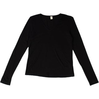 Blusa Feminina Rovitex Básica Manga Longa Lisa Preta