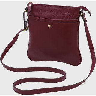Bolsa Transversal Couro Mariart Cupuaçu Rubi