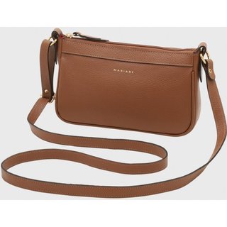 Bolsa Transversal de Couro Mariart Maragogi Camel