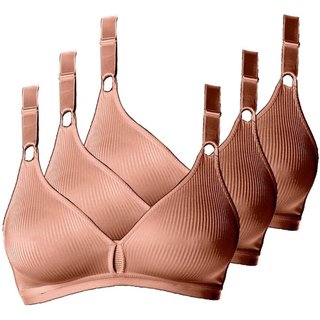 Kit com 3 Sutiãs sem Aro e sem Bojo Demillus 61196/61096 Taça B
