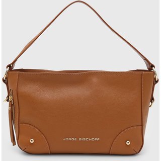 Bolsa Feminina Jorge Bischoff Grande Caramelo