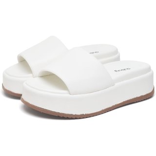 Papete Chinela Tamanco Feminino DUBUY 2062FG BRANCO