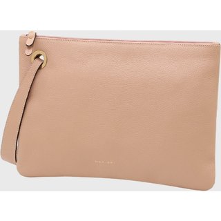 Bolsa Carteira Clutch Couro Mariart Azaleia Creme