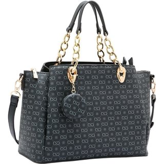 Bolsa Feminina Chenson Monograma Elegance 3485404 Preto