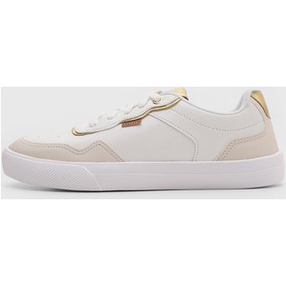 Tênis Feminino Anacapri Detalhes Dourados Off-White