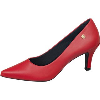 Scarpin Salto Alto Gigil Sapato Bico Fino Vermelho