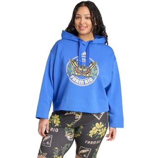 Moletom com capuz adidas x FARM (Plus Size) adidas Sportswear Azul