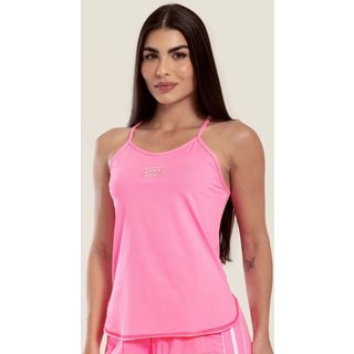 Regata Alça Rosa Confete Poliamida Soft Donna Carioca