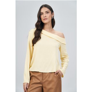 Blusa Ombro Único Feminina Acostamento
