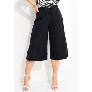 Jorts Com Bolsos Jeans Preto Estonado Quintess