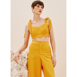 Cropped Corset CaCay Amarração Ombro