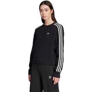 Moletom Knitted Adicolor Crew adidas Originals Preto