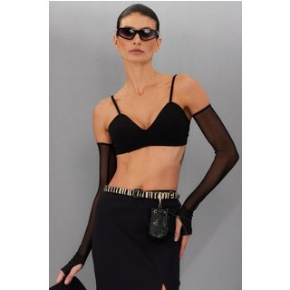 Top Feminino Alfaiataria Smk Preto
