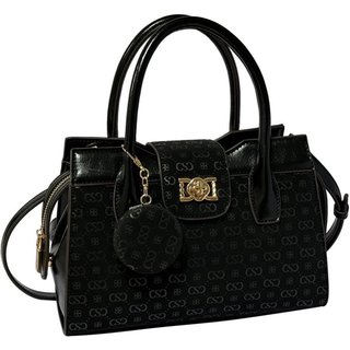 Bolsa Feminina Chenson Relevo Monograma Mão 3485434 Preto