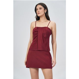 Blusa Lux Drapeada Feminina Acostamento