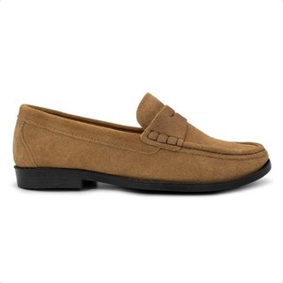 Mocassim de Couro Democrata Feminino Cora 630101 Marrom