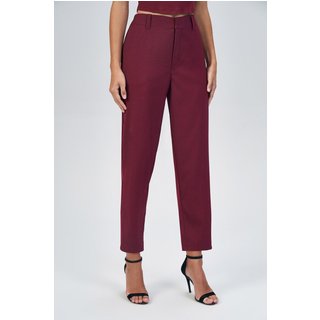Calça Reta Alfaiataria Feminina Acostamento