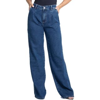 Calça Jeans Sawary Wide Leg - 281762 - Azul - Sawary