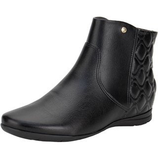 Bota Feminina Cano Baixo Comfortflex 2491301 1450913 Preto