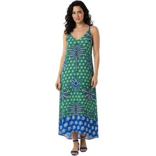 Vestido Estampado Midi Colcci Ibiza Verde