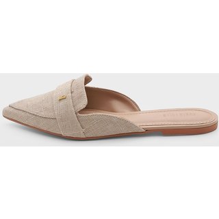 Sapatilha Feminina Santa Lolla Mule Bico Fino Bege