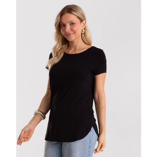 Blusa Feminina Andorra Flamê Básica Rovitex Preto