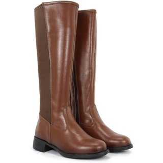 Bota Feminina Montaria Cano Longo Estilo e Conforto 5000 Capuccino