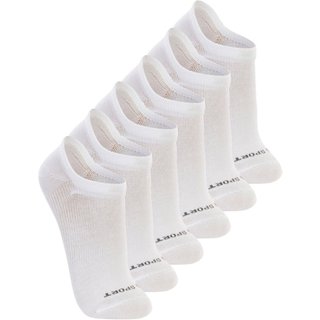 Kit com 6 Meias Esportiva Invisível Lupo 3170-089 Branco